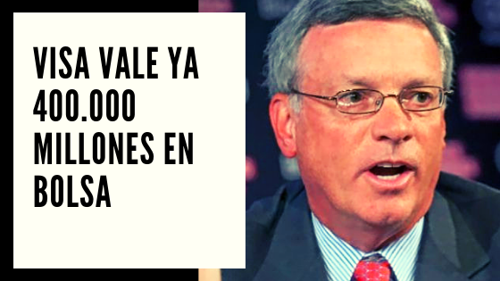 CHF Advisors Noticia 09 Julio - Visa vale ya 400.000 millones en Bolsa