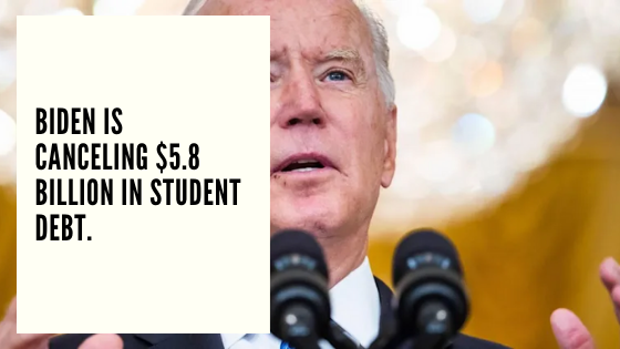 CHF Advisors Noticias Agosto 20 - Biden is canceling $5.8 billion in student debt.